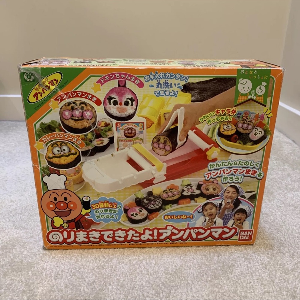 Anpanman Sushi Roll Nori Maki Making Toy Playset Edible Characters Bandai 2009